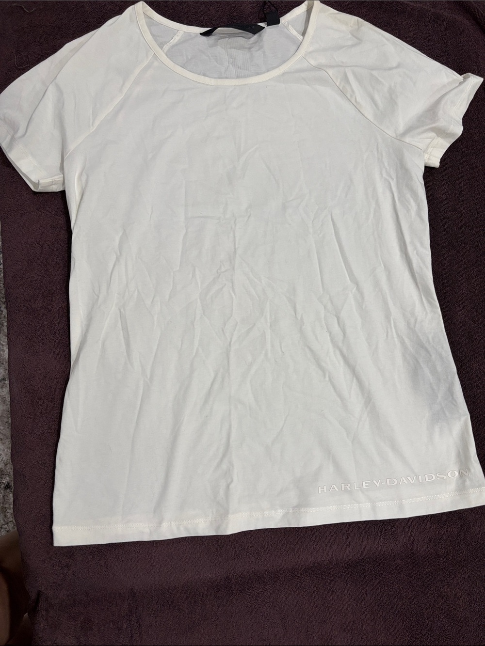 Harley-Davidson White Crew Neck Tee